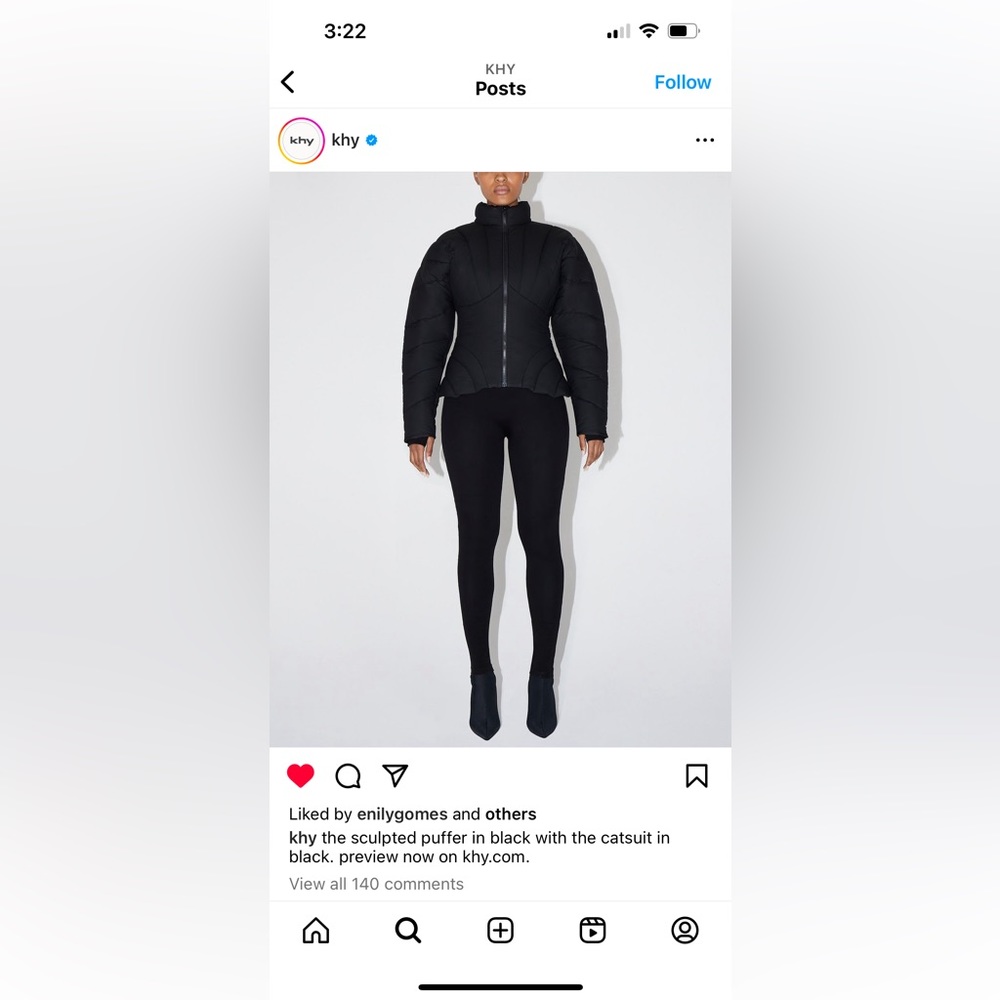 Limited Edition Khy Sculpted Puffer Jacket